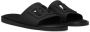 Dolce & Gabbana Rubberen Slides met Uitgesneden DG-logo Black Heren - Thumbnail 2