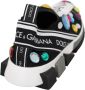 Dolce & Gabbana Black Multicolor Crystal Sneakers Shoes Zwart Dames - Thumbnail 3