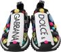 Dolce & Gabbana Black Multicolor Crystal Sneakers Shoes Zwart Dames - Thumbnail 4