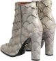 Dolce & Gabbana Stijlvolle Leren Enkellaarzen met Logo - Thumbnail 2