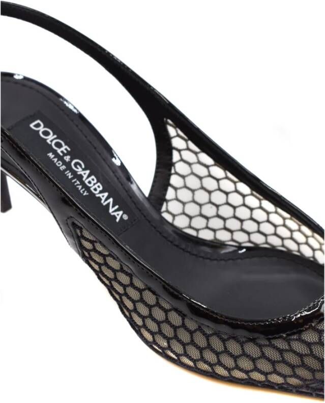 Dolce & Gabbana Lollo Pumps Dames Semi-transparante Leren Schoenen Black Dames - Foto 2