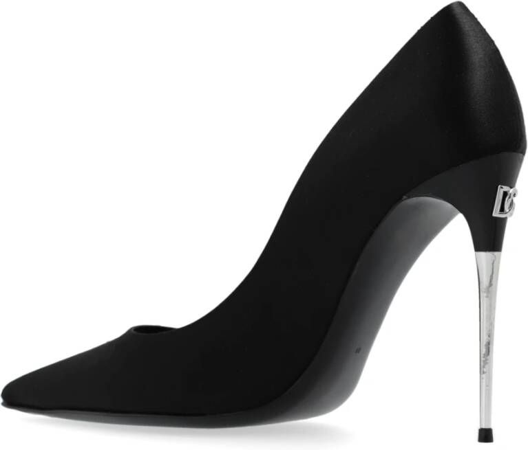 Dolce & Gabbana Stiletto pumps op decoratieve hak Black Dames