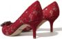Dolce & Gabbana Kristalversierde hakken pompen Rood Red Dames - Thumbnail 9