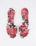 Dolce & Gabbana Bloemversierde platte sandalen met merkband Multicolor Dames - Thumbnail 17