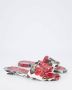 Dolce & Gabbana Bloemversierde platte sandalen met merkband Multicolor Dames - Thumbnail 18