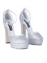 Dolce & Gabbana Strass Hakken Schoenen voor Vrouwen Gray Dames - Thumbnail 2