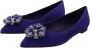 Dolce & Gabbana Kristallen Versierde Suède s Purple Dames - Thumbnail 6