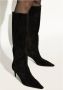 Dolce & Gabbana Suede Boot met DG Logo Hak Black Dames - Thumbnail 5