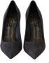 Dolce & Gabbana Suède Leren Schoen Hakken Luipaardprint Authentiek Italiaans Gray Dames - Thumbnail 3