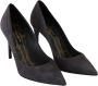 Dolce & Gabbana Suède Leren Schoen Hakken Luipaardprint Authentiek Italiaans Gray Dames - Thumbnail 4
