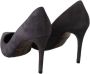 Dolce & Gabbana Suède Leren Schoen Hakken Luipaardprint Authentiek Italiaans Gray Dames - Thumbnail 5