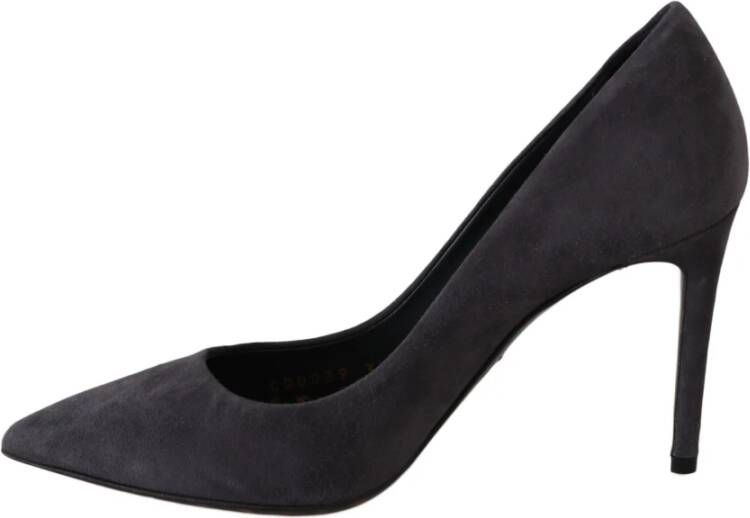 Dolce & Gabbana Suede lederen schoenen hakken Grijs Dames