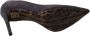 Dolce & Gabbana Suède Leren Schoen Hakken Luipaardprint Authentiek Italiaans Gray Dames - Thumbnail 7