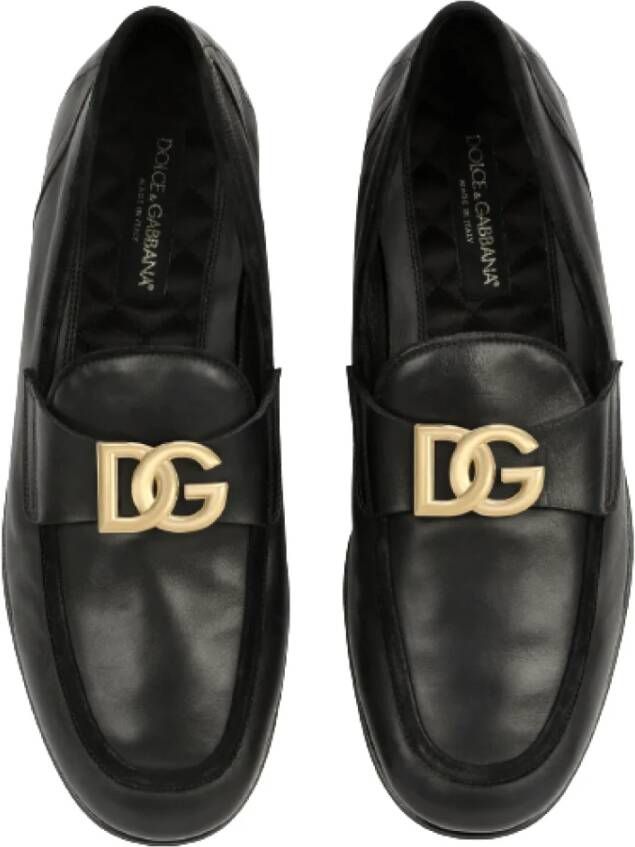 Dolce & Gabbana Suede Loafers Black Heren