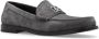 Dolce & Gabbana Klassieke Leren Moccasin Schoenen Gray Heren - Thumbnail 4