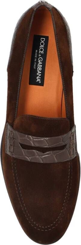 Dolce & Gabbana Suède loaferschoenen