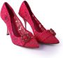 Dolce & Gabbana Taormina Juweel Gesp Hakken Schoenen Pink Dames - Thumbnail 2