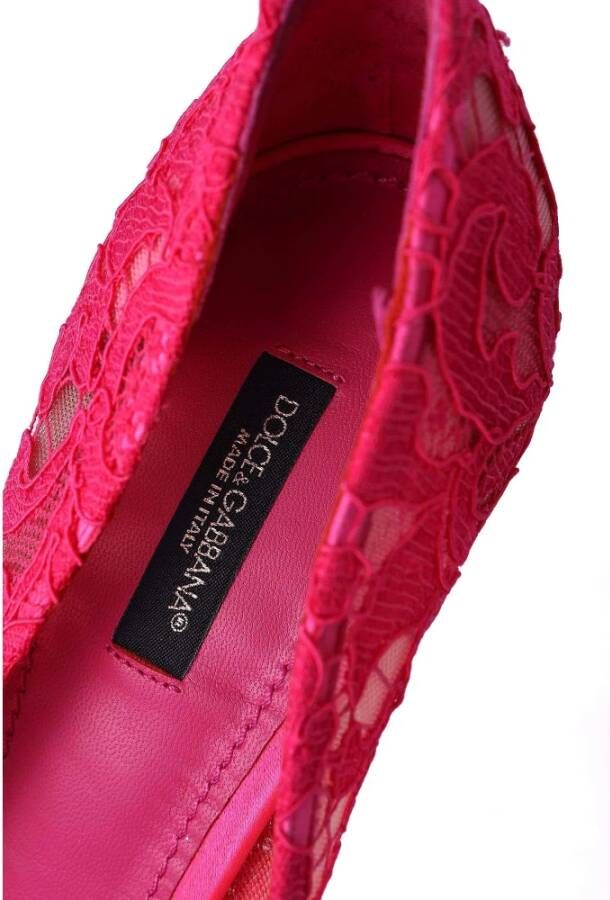 Dolce & Gabbana Taormina Juweel Gesp Hakken Schoenen Pink Dames