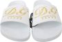 Dolce & Gabbana Elegante witte leren sandalen met gouden borduursel - Thumbnail 10