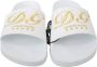 Dolce & Gabbana Luxe Witleren Hotel Slides Sandalen White - Thumbnail 3