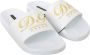 Dolce & Gabbana Elegante witte leren sandalen met gouden borduursel - Thumbnail 12
