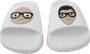 Dolce & Gabbana White Leather #dgfamily Slides Shoes Sandals White Dames - Thumbnail 3