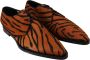 Dolce & Gabbana Oranje Tijgerpatroon Formele Brogue Schoenen Orange - Thumbnail 6