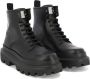 Dolce & Gabbana Trek Leren Gevechtslaarzen Black Heren - Thumbnail 10