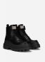 Dolce & Gabbana Trek Leren Gevechtslaarzen Black Heren - Thumbnail 2