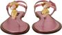 Dolce & Gabbana Roze Versierde Slides Platte Sandalen Pink Dames - Thumbnail 2