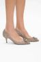 Dolce & Gabbana Beige Kant Puntige Enkellaarzen Gray Dames - Thumbnail 2