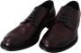 Dolce & Gabbana Bruin Leren Veterschoenen voor Heren Brown Heren - Thumbnail 4