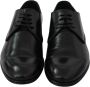 Dolce & Gabbana Zwarte Leren Formele Jurkschoenen Italiaanse Stijl Black Heren - Thumbnail 5