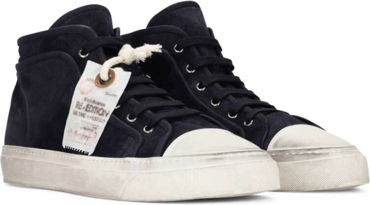 Dolce & Gabbana Vintage Mid Top Sneakers Blue Heren