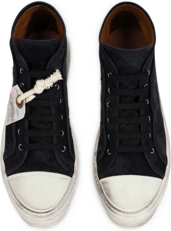 Dolce & Gabbana Vintage Mid Top Sneakers Blue Heren