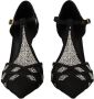 Dolce & Gabbana Zwarte Kristal T-Strap Hakken Pumps Schoenen Black Dames - Thumbnail 3
