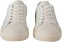 Dolce & Gabbana White Blue Leather Low Top Sneakers Shoes Wit Dames - Thumbnail 2