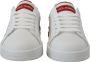 Dolce & Gabbana Wit Rood Logo Patch Dames Sneakers Schoenen White Dames - Thumbnail 2