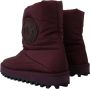 Dolce & Gabbana Bordeaux Nylon Boots Padded Mid Shoes Brown Heren - Thumbnail 2