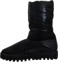 Dolce & Gabbana Elegante Mid-Calf Laarzen van Zwart Polyester Black - Thumbnail 2