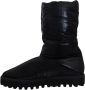 Dolce & Gabbana Zwarte Gewatteerde Mid Calf Winterlaarzen Zwart Dames - Thumbnail 2