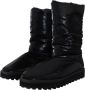 Dolce & Gabbana Zwarte Gewatteerde Mid Calf Winterlaarzen Zwart Dames - Thumbnail 6