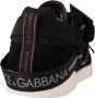 Dolce & Gabbana Bruin Leren Zwarte Shearling Sneakers Black Dames - Thumbnail 6