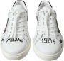 Dolce & Gabbana Exclusieve Wit Bordeaux Lage Top Sneakers White Heren - Thumbnail 20