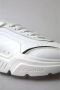 Dolce & Gabbana Witte Zilveren Leren Daymaster Sneakers White Dames - Thumbnail 7