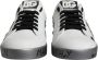 Dolce & Gabbana Wit Zilver Leren Sneakers Logo Details White Heren - Thumbnail 4