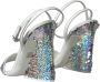 Dolce & Gabbana Wit Zilver Pailletten Enkelband Sandalen Multicolor Dames - Thumbnail 10
