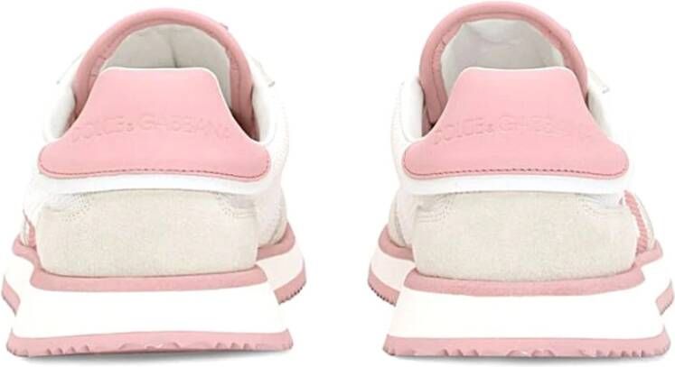 Dolce & Gabbana Wit Roze Sneaker Schoenen
