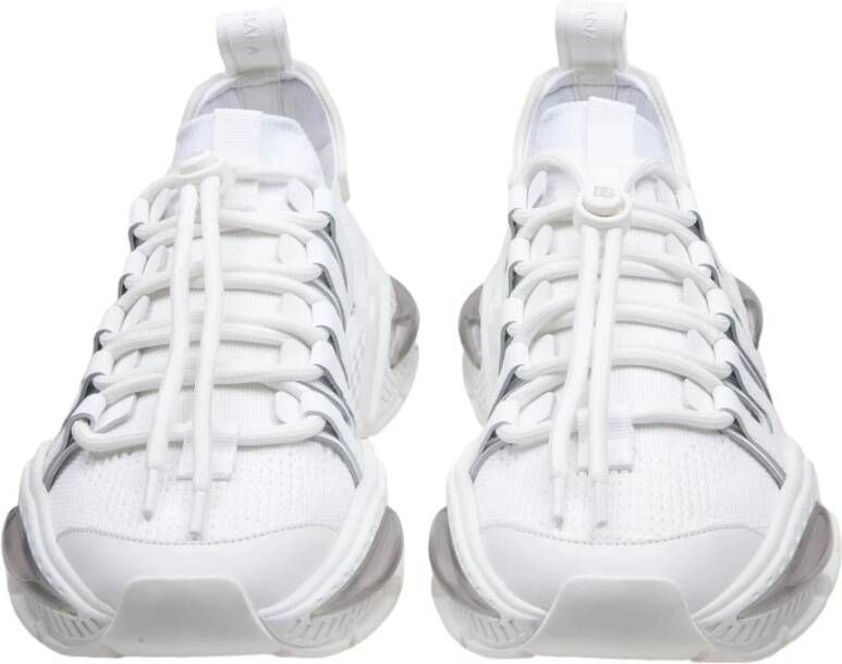 Dolce & Gabbana Witte Airmaster Sneakers met Kalfskin Details White Heren