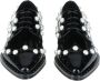 Dolce & Gabbana Witte Beaded Leren Platte Schoenen - Thumbnail 2